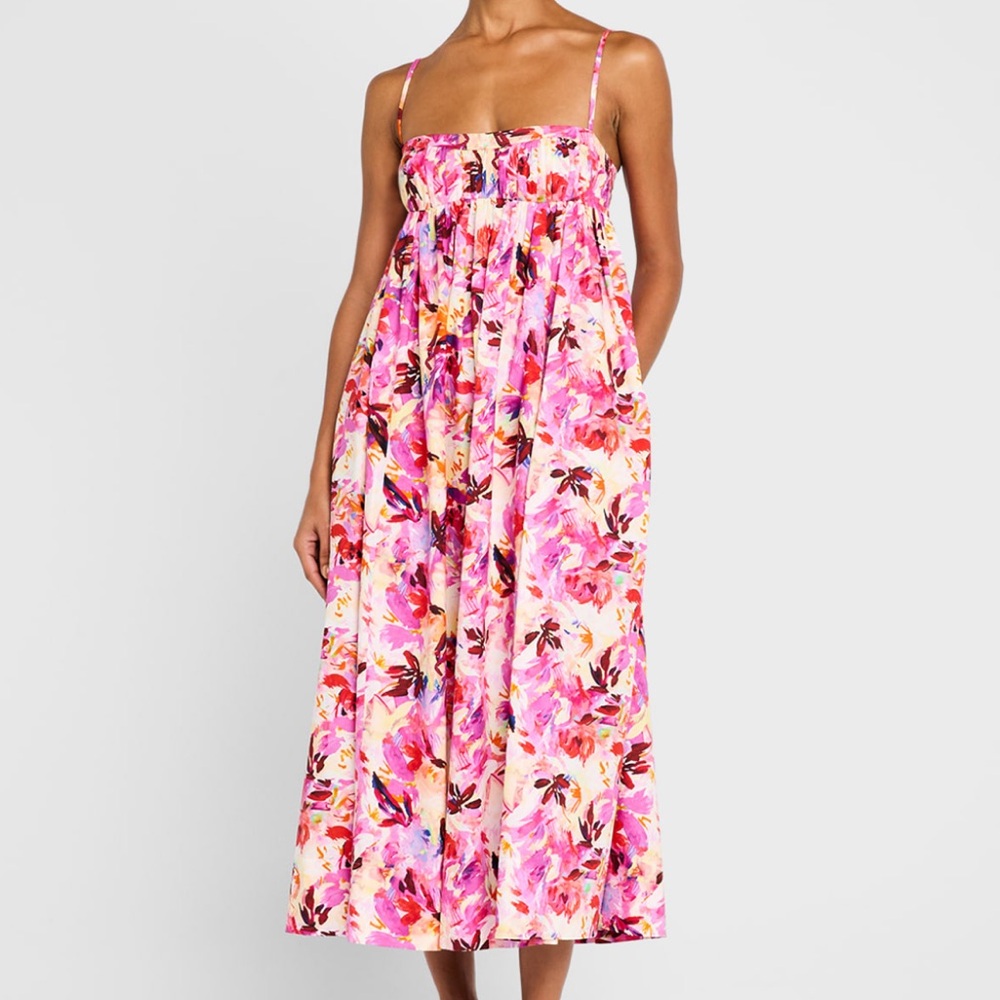Ulla Johnson 2 Lucille Floral Empire Waist Dress